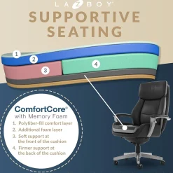 La-Z-Boy Ergonomic Chairs<Alton Leather Executive Chair, (51544)