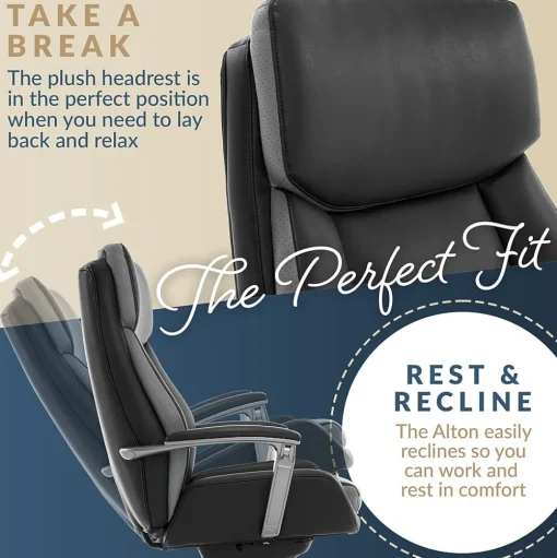 La-Z-Boy Ergonomic Chairs<Alton Leather Executive Chair, (51544)