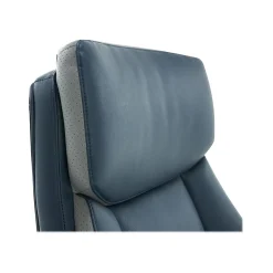 La-Z-Boy Ergonomic Chairs<Alton Leather Executive Chair, Steel Blue/Light Gray (60029)