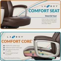 La-Z-Boy Ergonomic Chairs<Arcadian Bonded Leather Executive Chair, (60008)