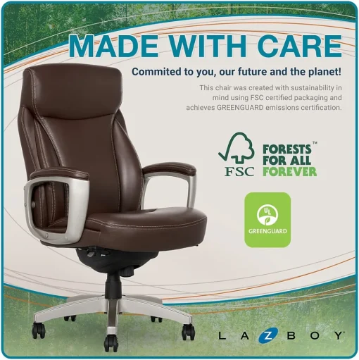 La-Z-Boy Ergonomic Chairs<Arcadian Bonded Leather Executive Chair, (60008)