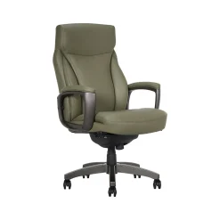 La-Z-Boy Office Chairs<Arcadian Ergonomic Bonded Leather Swivel Executive Chair, Olive (60008-OLV)
