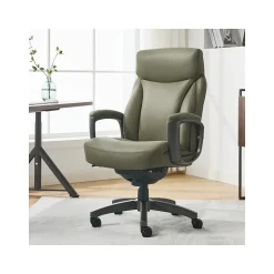La-Z-Boy Office Chairs<Arcadian Ergonomic Bonded Leather Swivel Executive Chair, Olive (60008-OLV)