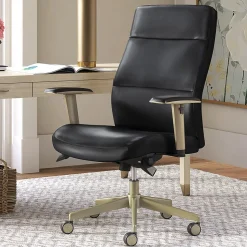 La-Z-Boy Office Chairs<Baylor Ergonomic Faux Leather Swivel Executive Chair, Black (CHR10085B)