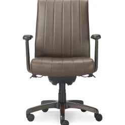 La-Z-Boy Office Chairs<Bennett Ergonomic Faux Leather Swivel Executive Chair, Brown (CHR10082C)