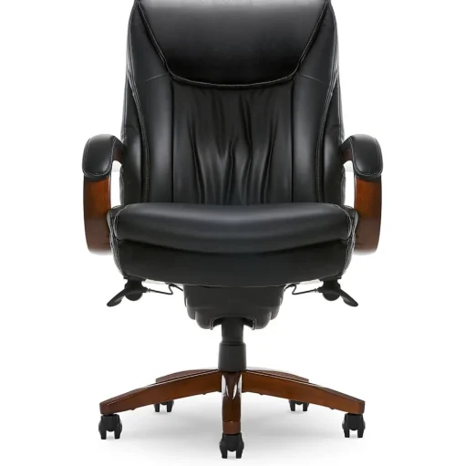 La-Z-Boy Office Chairs<Big & Tall Edmonton Ergonomic Bonded Leather Swivel Executive Chair, Black (45764A)