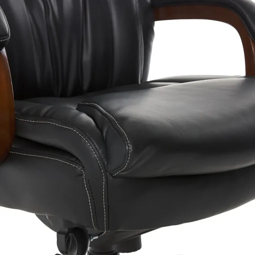 La-Z-Boy Office Chairs<Big & Tall Edmonton Ergonomic Bonded Leather Swivel Executive Chair, Black (45764A)