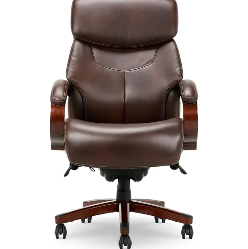 La-Z-Boy Ergonomic Chairs<Bradley Bonded Leather Executive Chair, Roasted Chestnut (44762)