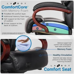 La-Z-Boy Ergonomic Chairs<Bradley Bonded Leather Executive Chair, (46089-CC)