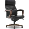 La-Z-Boy Office Chairs<Greyson Ergonomic Bonded Leather Swivel Executive Chair, Black (CHR10086B)