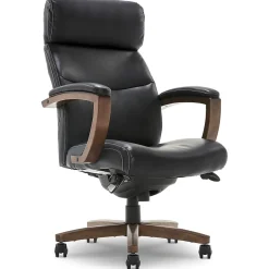 La-Z-Boy Office Chairs<Greyson Ergonomic Bonded Leather Swivel Executive Chair, Black (CHR10086B)