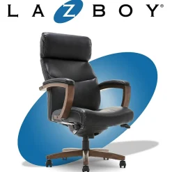 La-Z-Boy Office Chairs<Greyson Ergonomic Bonded Leather Swivel Executive Chair, Black (CHR10086B)