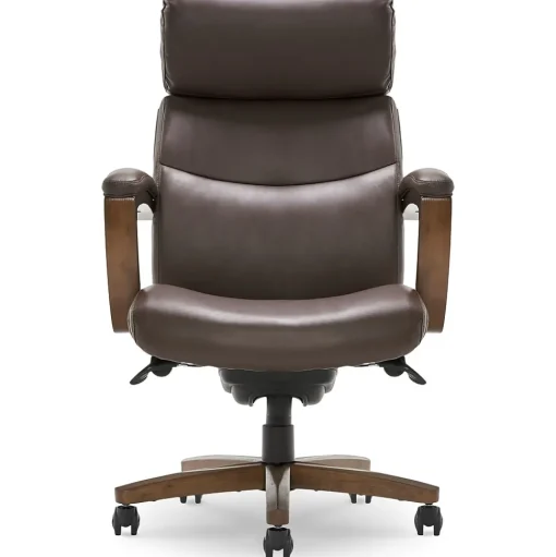 La-Z-Boy Office Chairs<Greyson Ergonomic Bonded Leather Swivel Executive Chair, Brown (CHR10086C)