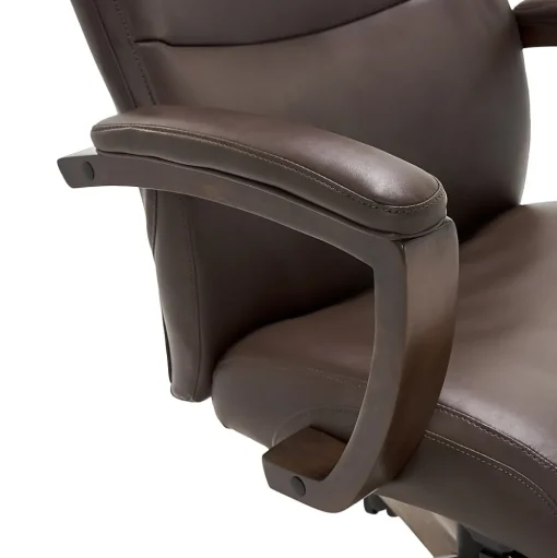 La-Z-Boy Office Chairs<Greyson Ergonomic Bonded Leather Swivel Executive Chair, Brown (CHR10086C)