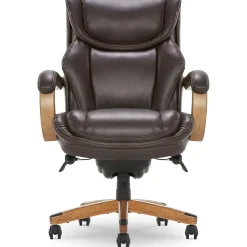 La-Z-Boy Ergonomic Chairs<Harnett Ergonomic Faux Leather Swivel Executive Chair, Coffee (46253B)