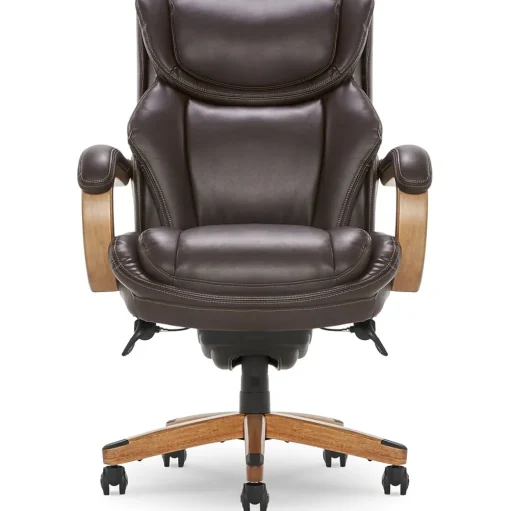 La-Z-Boy Ergonomic Chairs<Harnett Ergonomic Faux Leather Swivel Executive Chair, Coffee (46253B)