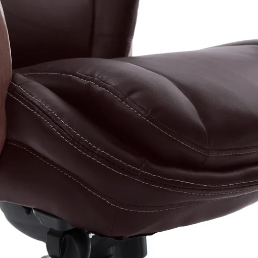 La-Z-Boy Ergonomic Chairs<Harnett Ergonomic Faux Leather Swivel Executive Chair, Coffee (46253B)