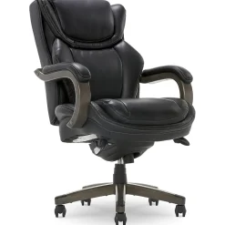 La-Z-Boy Office Chairs<Harnett Ergonomic Faux Leather Swivel Executive Chair, Black (46253A)