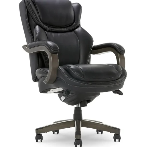 La-Z-Boy Office Chairs<Harnett Ergonomic Faux Leather Swivel Executive Chair, Black (46253A)