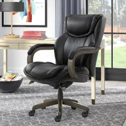 La-Z-Boy Office Chairs<Harnett Ergonomic Faux Leather Swivel Executive Chair, Black (46253A)