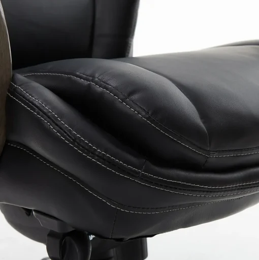 La-Z-Boy Office Chairs<Harnett Ergonomic Faux Leather Swivel Executive Chair, Black (46253A)
