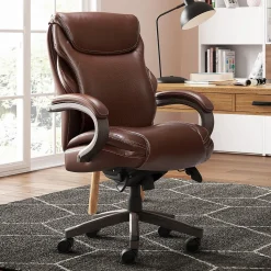 La-Z-Boy Office Chairs<Hyland Ergonomic Faux Leather Swivel Executive Chair, Brown (CHR10044C)