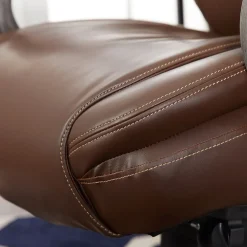 La-Z-Boy Office Chairs<Hyland Ergonomic Faux Leather Swivel Executive Chair, Brown (CHR10044C)