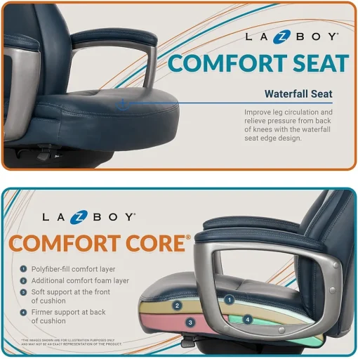 La-Z-Boy Ergonomic Chairs<Leather Executive Chair, (51447)