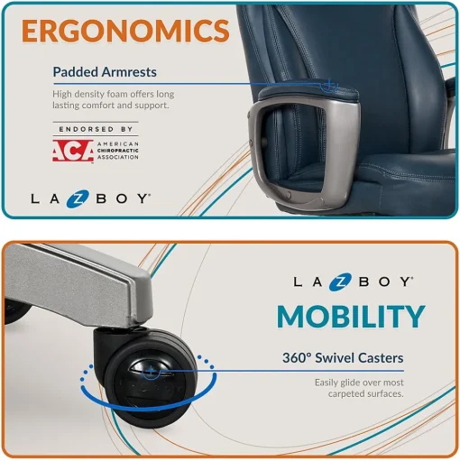 La-Z-Boy Ergonomic Chairs<Leather Executive Chair, (51447)