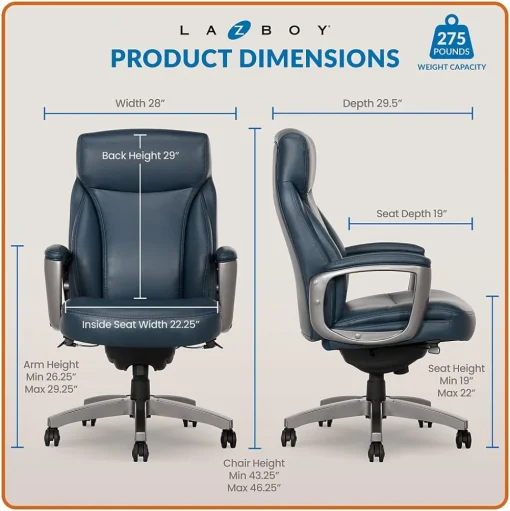 La-Z-Boy Ergonomic Chairs<Leather Executive Chair, (51447)