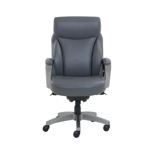 La-Z-Boy Office Chairs<Leather Swivel Executive Chair, Gray (51446XX)