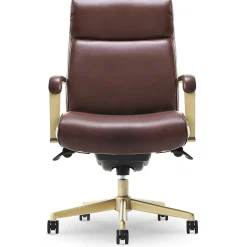 La-Z-Boy Office Chairs<Melrose Ergonomic bonded Leather Swivel Executive Chair, Brown (CHR10084C)