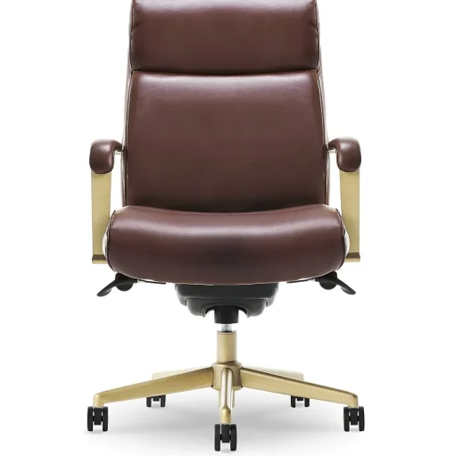 La-Z-Boy Office Chairs<Melrose Ergonomic bonded Leather Swivel Executive Chair, Brown (CHR10084C)