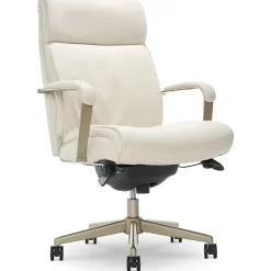 La-Z-Boy Office Chairs<Melrose Ergonomic bonded Leather Swivel Executive Chair, White (CHR10084B)