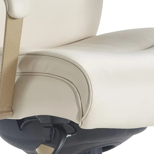 La-Z-Boy Office Chairs<Melrose Ergonomic bonded Leather Swivel Executive Chair, White (CHR10084B)