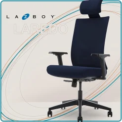 La-Z-Boy Office Chairs<Mesh Swivel Executive Chair, Navy (51489-NVY)