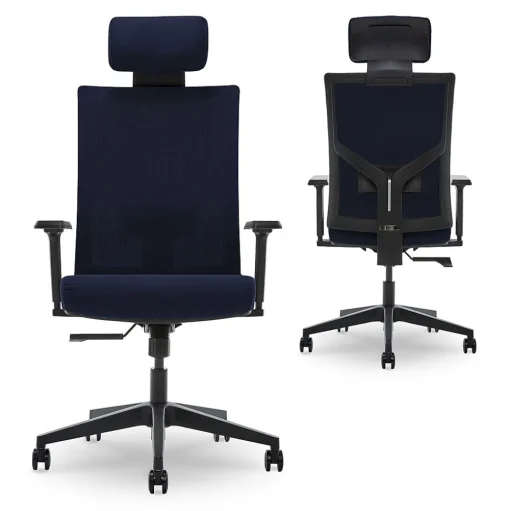 La-Z-Boy Office Chairs<Mesh Swivel Executive Chair, Navy (51489-NVY)