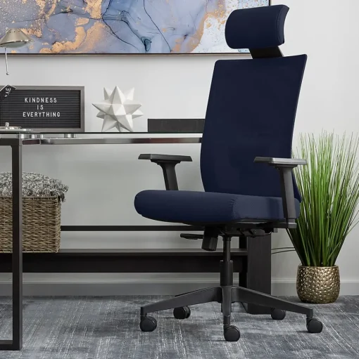 La-Z-Boy Office Chairs<Mesh Swivel Executive Chair, Navy (51489-NVY)