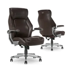 La-Z-Boy Ergonomic Chairs<Meyer Ergonomic Bonded Leather Swivel Executive Chair, (60082-BRN)