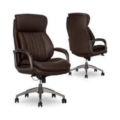 La-Z-Boy Ergonomic Chairs<Nova Ergonomic Polyurethane Swivel Executive Chair, (52372-BRN)