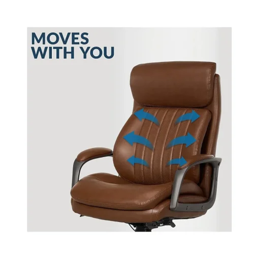 La-Z-Boy Ergonomic Chairs<Nova Ergonomic Polyurethane Swivel Executive Chair, (52372-CBRN)