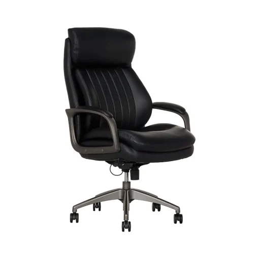 La-Z-Boy Ergonomic Chairs<Nova Ergonomic Polyurethane Swivel Executive Chair, (52372-BLK)