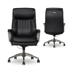 La-Z-Boy Ergonomic Chairs<Nova Ergonomic Polyurethane Swivel Executive Chair, (52372-BLK)