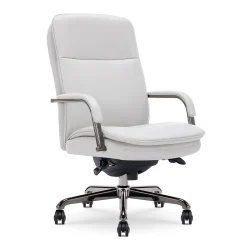La-Z-Boy Office Chairs<Opus Ergonomic Bonded Leather Swivel Executive Chair, Gray and Graphite (CCHR10015B)