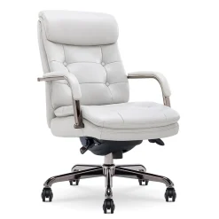 La-Z-Boy Office Chairs<Sonata Ergonomic Bonded Leather Swivel Executive Chair, Gray and Graphite (CCHR10014B)
