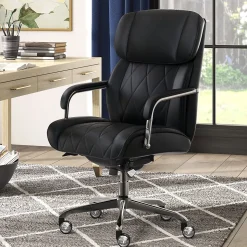 La-Z-Boy Ergonomic Chairs<Sutherland Ergonomic Faux Leather Swivel Computer and Desk Chair, (CHR10048A)
