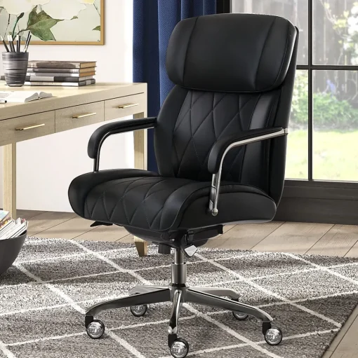 La-Z-Boy Ergonomic Chairs<Sutherland Ergonomic Faux Leather Swivel Computer and Desk Chair, (CHR10048A)