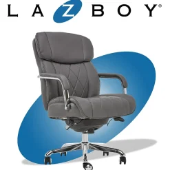 La-Z-Boy Ergonomic Chairs<Sutherland Ergonomic Faux Leather Swivel Computer and Desk Chair, (CHR10048B)