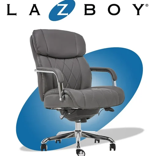 La-Z-Boy Ergonomic Chairs<Sutherland Ergonomic Faux Leather Swivel Computer and Desk Chair, (CHR10048B)