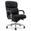 La-Z-Boy Office Chairs<Symphony Ergonomic Bonded Leather Swivel Executive Chair, Black and Chrome (CCHR10013D)